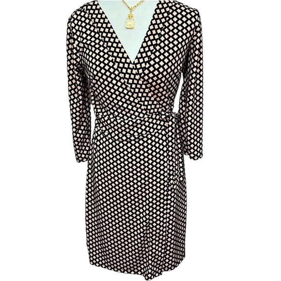Ann Taylor Printed Wrap Dress - Picture 9 of 9
